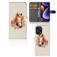 Telefoonhoesje | Met pasjeshouder | voor Xiaomi Poco F5 Paard