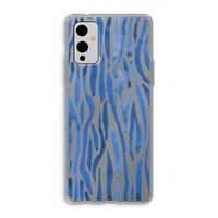 Blauwe nerven: OnePlus 9 Transparant Hoesje