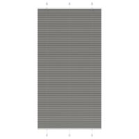 VidaXL Plissé rolgordijn 105x200 cm stofbreedte 104,4 cm antraciet