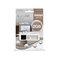 xlyne ALU USB flash drive 2 GB USB Type-A 2.0 Zwart, Zilver