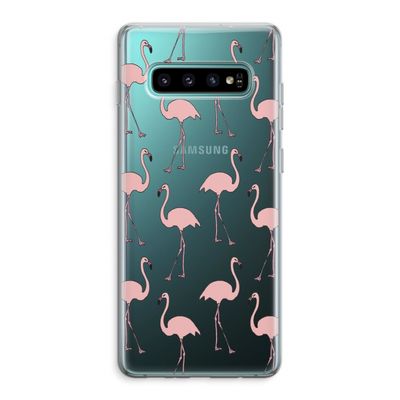 Anything Flamingoes: Samsung Galaxy S10 Plus Transparant Hoesje