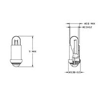 Barthelme 21714500 Speciale gloeilamp Helder MS2.8 14 V 50 mA 1 set(s) - thumbnail