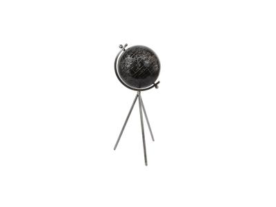 Wereldbol metaal driepoot 26x24x60cm