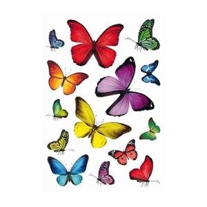 Stickers Vlinder thema - 42x stuks - multi - stickervellen - agenda stickers - hobby/decoratie