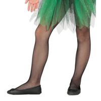 Carnaval verkleed netpanty voor meisjes - zwart - kinderen