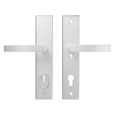 AXA veiligheidsbeslag kruk/kruk - SKG*** met kerntrekbeveiliging - Edge Plus kruk Blok - PC92 - alu. F1