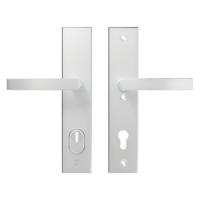 AXA veiligheidsbeslag kruk/kruk - SKG*** met kerntrekbeveiliging - Edge Plus kruk Blok - PC92 - alu. F1