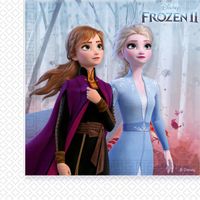 20x Papieren servetjes Disney Frozen 2 thema feestartikelen 33 x 33 cm - thumbnail