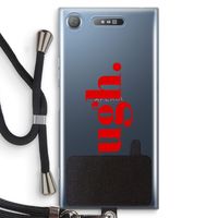 Ugh: Sony Xperia XZ1 Transparant Hoesje met koord