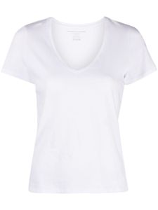 Majestic Filatures t-shirt en coton à col v - Blanc