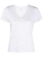 Majestic Filatures t-shirt en coton à col v - Blanc