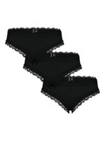 3-Pack - Dames Hipster kant - Microfiber dames onderbroeken met kant