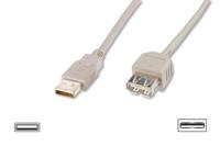ASSMANN Electronic AK 701/3 USB-kabel 3 m USB A Beige - thumbnail