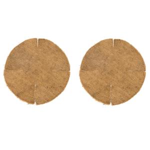 3x stuks inlegvel kokos voor hanging basket 60 cm - kokosinleggers