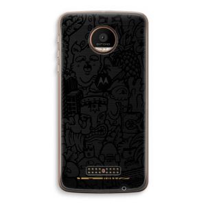 Vexx Black Mixtape: Motorola Moto Z Force Transparant Hoesje