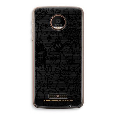 Vexx Black Mixtape: Motorola Moto Z Force Transparant Hoesje