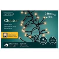 Lumineo Led Cluster Lights Zwart/klassiek Warm 2,4 Meter