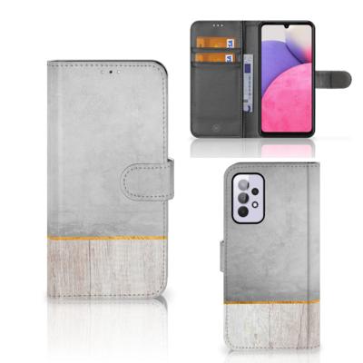 Samsung Galaxy A33 5G | Book Style Case | Wood Concrete