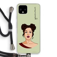 Pop-Art Creator: Pixel 4 Transparant Hoesje met koord