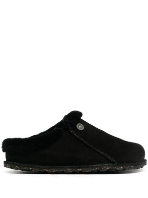 Birkenstock chaussons Zermatt Premium en daim - Noir