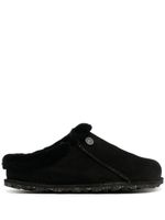 Birkenstock chaussons Zermatt Premium en daim - Noir - thumbnail