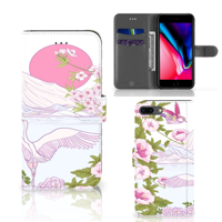 Apple iPhone 7 Plus | 8 Plus | Telefoonhoesje | Met pasjeshouder | Bird Standing