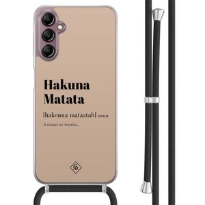 Samsung Galaxy A14 hoesje met koord - Hakuna matata