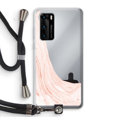 Peach bath: Huawei P40 Transparant Hoesje met koord