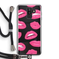 Bite my lip: Samsung Galaxy J8 (2018) Transparant Hoesje met koord