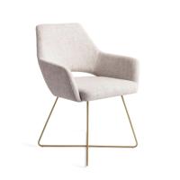 Jesper Home Eetkamerstoel 'Yanai' Cross Gold, kleur Pigeon Jesper Home Eetkamerstoel 'Yanai' Cross Gold, kleur Pigeon