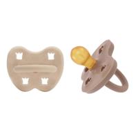 Hevea Speentje 3-36 maanden rond duo Sandy Nude / Tan Beige