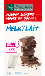 Damhert Minder Suikers Chocoladetablet Melk