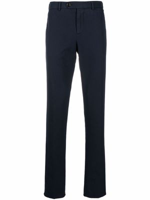Brunello Cucinelli pantalon chino slim à taille mi-haute - Bleu