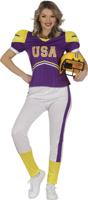 American Football Kostuum Vrouw Purple