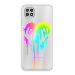 Hold My Heart: Samsung Galaxy A22 4G Transparant Hoesje