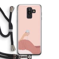 Wine: Samsung Galaxy J8 (2018) Transparant Hoesje met koord