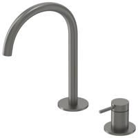 Wastafelkraan IVY Bond Coldstart 2-gats Geborsteld Metal Black PVD IVY