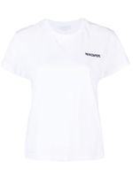 Patrizia Pepe logo-embroidered cotton T-shirt - Blanc