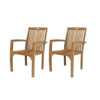 MaximaVida teak houten stoel Sunda - doos per 2 stuks