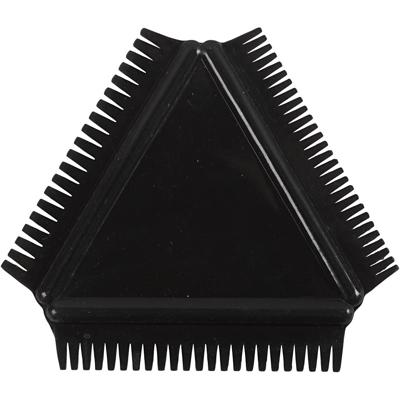 Creativ Company Structuurkam van rubber, afm 9 cm, zwart, 1 stuk