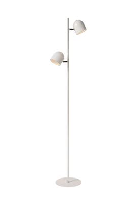 Lucide SKANSKA - Vloerlamp - LED 3 StepDim - 2x5W 3000K - Wit