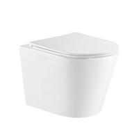 QeramiQ Dely Wandclosetpack - 36.3x51.7cm - diepspoel - rimless - slim zitting - mat wit SW1026254/SW1000766