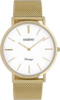 OOZOO Timepieces Horloge Vintage Goud/Wit | C9909