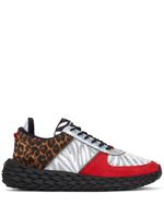 Giuseppe Zanotti baskets à imprimé animalier - Rouge
