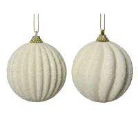 Kerstbal foam d8cm wolwit a2 Kerstbal foam d8cm wolwit a2