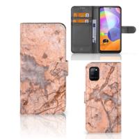 Samsung Galaxy A31 | Bookcase | Marmer Oranje