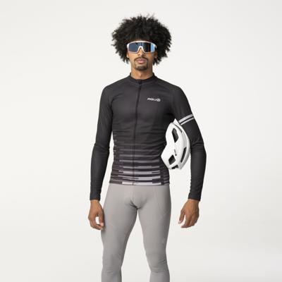 AGU Fietsshirt Lange Mouwen Essential Heren - Zwart - XXL