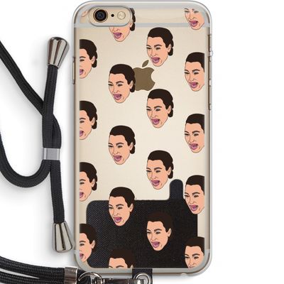 Ugly Cry Call: iPhone 6 PLUS / 6S PLUS Transparant Hoesje met koord