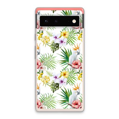 Gele kuif: Google Pixel 6 Transparant Hoesje