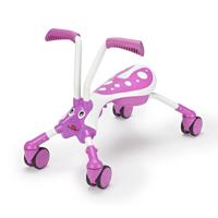 The Bugs ScrambleBug Bubblegum Loopfiets met 4 Wielen Junior Roze/Wit - thumbnail